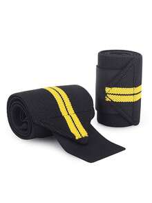 1 Striped Polyamide Sports Wristband, High Elasticity And Adjustable To Prevent Sprains
