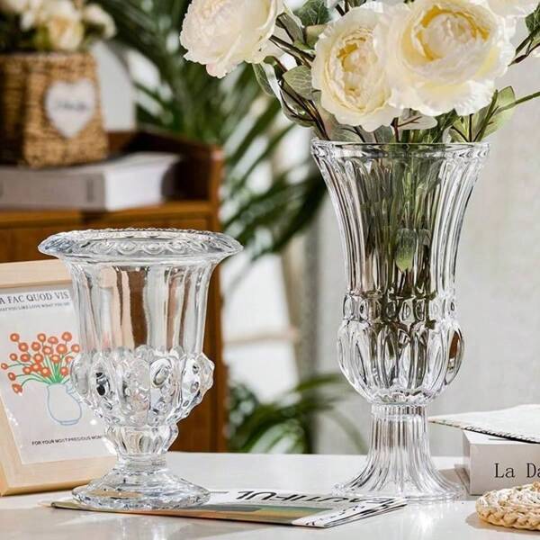 1pc Transparent Glass Flower Vase Gifts Birthday Graduation