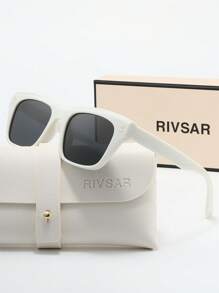 Óculos de Sol Femininos Polarizados Estilo Cat Eye Ombre da RIVSAR, Elegante para Uso Externo, Casual, Festa, Viagem, Feriados, Óculos de Sol Redondos Cat Eye, Presente de Marca Premium para Festivais, Ideal para o Dia dos Namorados, Natal, Halloween