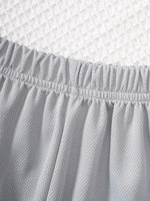 5pcs/Pack Young Boy Casual Mesh Fabric Sports Shorts, Suitable For Daily Exercise, Football, Basketball