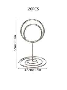 20PCS Metal Place Card Holders Photo Clip Stands Table Number Holders,Table Sign Holders For Wedding Anniversary Birthday Party Decoration