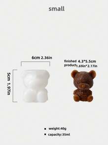 Stampo per ghiaccio refrigerante per vino, stampi per ghiaccio a forma di orso e floreali, stampo in silicone per la realizzazione di cubetti di ghiaccio a forma di orso di , per caffè, latte e tè, da utilizzare in frigoriferi e cantinette vini