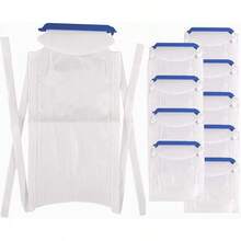 Bolsas de hielo recargables con cierre de pinza de gran tamaño - Paquetes de hielo reutilizables de fácil llenado con cubierta exterior suave para uso hospitalario - 10 - Ver 1