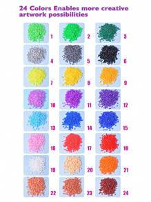 500 pezzi/confezione, perline forate da 5 mm, confezione supplementare per la realizzazione di gioielli, puzzle di perline forate, artigianato creativo, fai-da-te per gioielli, puzzle in massa, imballaggio di assemblaggio, adatto per bambini di età superiore ai 5 anni per realizzare opere d'arte a mano.