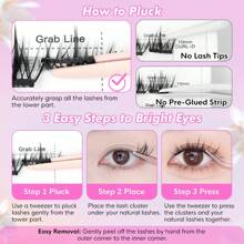 [100Pcs] GENIELASH Glue-Free Lazy Cat Eyelash For Beginner Self Adhesive Eyelashes Natural False Eyelashes No Need Glue