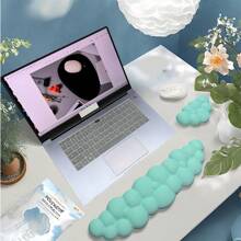2pcs Ergonomic Cloud Keyboard Wrist Rest Pad & Mouse Wrist Cushion - Wrist Support For Keyboard And Mouse, For Desktop, Computer Games, Office, Home Use