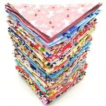 Random 10 Pieces Set, Pet Dog Bandana, Dog Tricot, Printing, Multiple Colours, Universal For Dogs And Cats - Multicolor - View 4