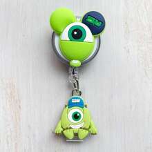 Disney Carrete retráctil y expandible con diseño de dibujos animados para enfermeras/médicos, soporte de tarjeta lindo para estudiantes, tarjeta de identificación laboral