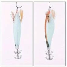 6 件套鱿鱼夹虾夹鱼钩鱼饵虾饵鱼钩