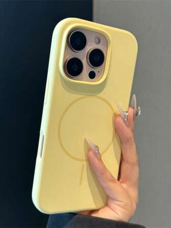 Funda de teléfono de silicona suave con imán compatible con iPhone 17, 16, 15, 14, 13, 12, 11 Pro Max Plus para carga inalámbrica magnética y protección contra golpes