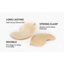 1pc Thick Invisible Adhesive Bra/Breast Lift Tapes, Suitable For Dresses, Enhances Cleavage, Lifts And Shapes Petite/Small Bust