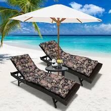 Outdoor Folding Lounger Chair Cushion Recliner Rocking Chair Sofa Mat Chair Cushion For Yard Patio Beach Pool Deck For Outdoor Folding Chaise Lounge Chair Cushion For Beach Sunbathing Patio - 金色 - 查看 9