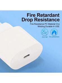 Bộ sạc nhanh PD 30W + Cáp sạc nhanh PD, tương thích với dòng 14 Pro Max/14 Pro/14 Plus/14/13 Pro/13/12/11/XS/XR/8/7/, phích cắm EU, bộ sạc hiệu quả, bộ sạc tường đa chức năng bảo vệ PD 30W tiêu chuẩn Châu Âu. - Phích cắm loại C của EU (220-240V) - Xem 6