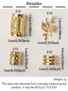 30/40/80PCS Set Hair Jewelry For Braids Accessories, Y2K Hair Beads For Braids, Gold Silver Star Hair Accessories, Braids Rings Cuffs Clips For Dreadlock Accessories Dreadlock Beads Metal Hair Clips Decoration