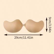 2pairs Mango-Shaped Silicone Nipple Cover Light And Weightless With Clasp Shoulder Strap Invisible Silicone Chest Patch Push-Up Bra Pull-Up Underwear Breast Patch