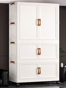 加厚衣柜收纳柜整理架家用卧室衣服毯子储物架多层可折叠衣橱