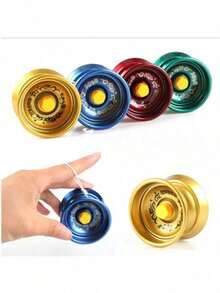 1件/2件/3件/4件/5件/6件合金悠悠球玩具，旋转悠悠球，酷炫金属悠悠球玩具，耐用ABS双层悠悠球，灵敏回弹，随机发货 - 彩色 - 查看 7