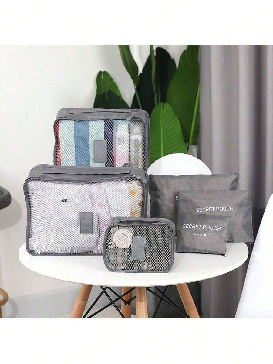 Large Capacity Oxford Cloth Travel Storage Bag 6-Piece Set Luggage And Clothing Storage Bag 6-Piece Set Storage Bag Set - Multicolor - View 1