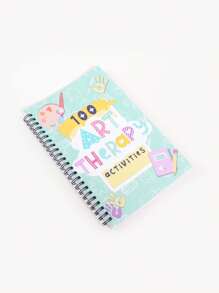 1pc Art & Emotion Guide Notebook, Therapy Activity Planner, Mental Health Treatment Planner