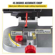 Mini Miter Cut-Off Chop Saw, Two 2-5/16\" Blade Of Steel And Resin With 1/2inch Cutting Depth, 0-45° Benchtop Miter Saw For Copper, Aluminum, Wood, Zinc In Hobby Craft - 查看 4