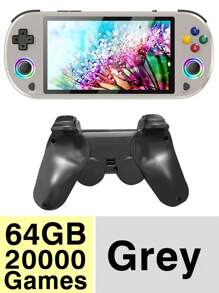 1 Set tragbare Handheld-Spielekonsole mit 5-Zoll-HD-Bildschirm, unterstützt kabelloses 2-Spieler-Gamepad, mit 30.000 nostalgischen Retro-Klassikern und 30 Simulatoren wie PS1/GBA, mit tragbarem Arcade-Joystick, ideal als Geschenk zum Geburtstag oder Feiertag für Männer und Ehemänner