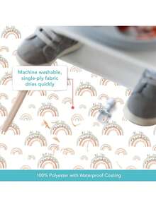 1 件大尺寸防水防溅垫 - 室内高脚椅地板保护垫 - 可水洗防滑便携式游戏垫 51 英寸 x 51 英寸（130x130 厘米）户外野餐垫，防尘，可绘图