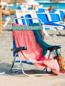 Beach Chair Towel Straps, Beach Accessories, Travel Accessories, Stretchable Beach Chair Straps, Windproof Beach Towel Straps, Beach And Pool Chair Supplies, Travel Essentials, Outing Essentials, Beach Essentials, Vacation Essentials, Can Be Used As Suitcases Straps, Beach Accessories, Beach, Summer Essentials, Essentials, Back To School, School Supplies - Multicolor - View 4