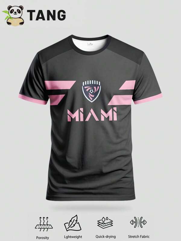 New Style Men's Youth Football Sport Shirts & Comfortable Round Neck Design, Suitable For Football Training And Daily Casual Wear.