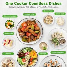 SPZTJK 12 In 1 Electric Pressure Cooker Instant Multi Cooker Olla De Presion Non-Stick Pot Yogurt Maker Rice Cooker Slow Cooker Saut Steamer 8 Quarts Stainless Steel - View 9