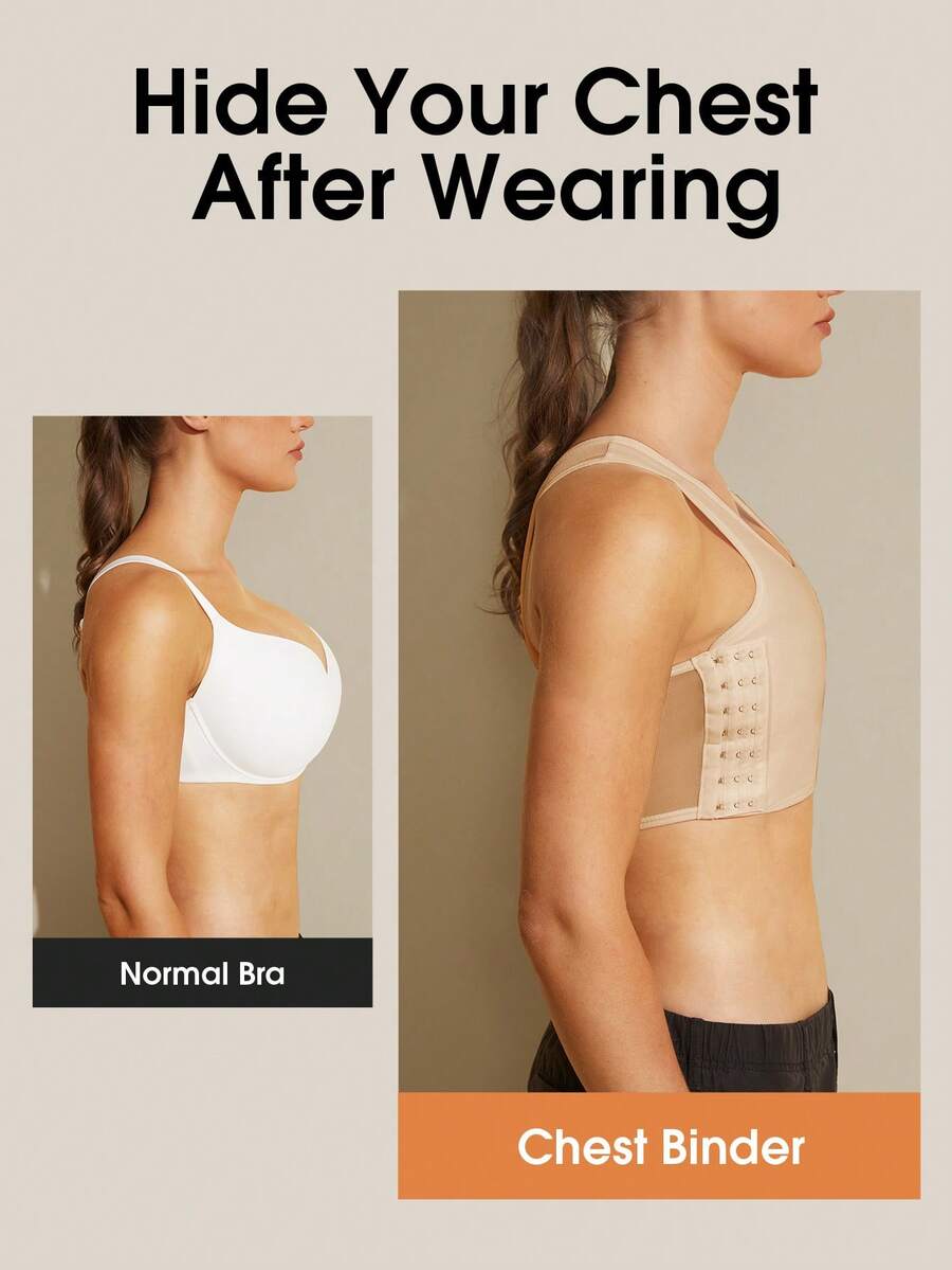 1pc Women Seamless Shaping Camisole Bra, Adjustable Bust Enhancer Vest For Large Bust