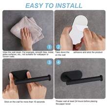 1 件套浴室毛巾杆（无需钻孔）、壁挂式毛巾架、浴室挂架、洗碗布架、浴室卷纸架、浴室配件、浴室搁架、浴室毛巾架、厨房卷纸架、卫生纸架、厨房配件、浴室用品、收纳盒、毛巾架