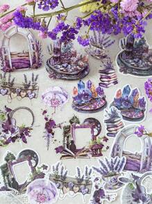 MOCARD 1 Pack Of 20 Vintage Dual-Material Scrapbooking Stickers, Creative Aesthetic Stickers, DIY Decorative Collage Craft Materials, Holiday Gift, Personalized Scrapbook School Supplies, School Supplies,Back To School