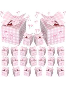 1 Stück Geschenkbox mit Schleife, elegante & schöne Schleifenverpackungsbox, geeignet für Geburtstaggeschenke, Hochzeitsgefälligkeiten, Heimdekoration, Feiertagsparty, Graduierungsfeier, Themenevent