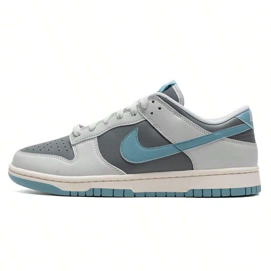 Zapatillas Nike Dunk Low Retro para hombre, zapatos deportivos casuales cómodos y ligeros - Polvo claro/Azul real denim/Gris humo/Blanco vela - Ver 1