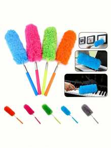 Adjustable Stretch Extend Microfiber Duster, Household Dusting Brush Tool, Anti Dusting Brush, Home Air-Condition Feather Car Furniture Cleaning Brush, Handle Extendable Feather Duster, Home Cleaning Brush,Family Home Furnishings