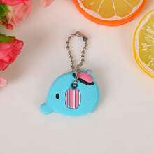 Disney 1 Disney Stitch Key Chain, Cartoon-Style Key Cap, Portable Key Chain Accessory, Protective Key Case Car Accessories Bag Charm School