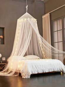 413*98in Large Mosquito Net Bed, Hanging Fly Insect Repellent Dome Tent Bedding Net, For Bed Canopy Mosquito Net, Camping, Home Use, Room Decor