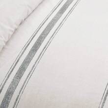 Farmhouse Stripe Reversible Cotton Duvet Cover Set, 2 Piece Set, Twin XL, Navy - Twin Bedding Set - Dorm Decor - Striped Duvet Cover For Kids Or Teens - Farmhouse Bedroom Decor - Gray - 查看 3