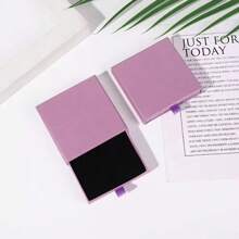 1 pieza Caja de joyas personalizada con logotipo, caja de joyas de viaje pequeña, caja de regalo personalizada para empresa, caja de almacenamiento de joyas con cajón de unicolor, caja expositora de joyas