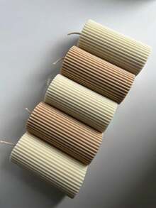 3D蜡烛模具，矩形圆柱树脂模具，用于香薰蜡烛和香皂制作、家居装饰 - 白色 - 查看 8