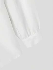 INCERUN Elegant Men Deep V-Neck Long Sleeve Party Casual Loose Blouse Office Work Solid Shirt Tops - 白色 - 查看 8