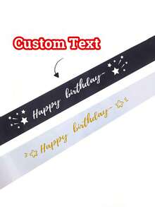 1pc Customized Text Satin Ribbon, Personalized Slogan Ribbon, Customized Text Party Ribbon, Customized Logo & Text Personalized Ribbon, Bride-To-Be Ribbon, Bachelorette Party Ribbon, Pageant Birthday Customized Ribbon, Custom Ribbon, DIY Ribbon, Customized Bridal Shower Ribbon, Bachelorette Party Favor, Personalized Ribbon, Custom Ribbon, Party Favor, Personalized Gift, Wedding Party, Bridesmaid Proposal Gift, Elegant & Romantic, Suitable For Office, School, Classroom, Teacher Gift, College, Coworker, Dorm,Hair Accesoriesfor Women - Multicolor - View 7