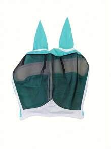 Ein beliebter schwarzer und blauer großer Sommer-Augenschutz-Flugmaske, atmungsaktiv und UV-schützend Ohr-Accessoire, insektenabweisende Flugbrille, hergestellt aus Samt-Mesh-Material.