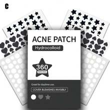 360 Peças Conjunto Colorido de Adesivos para Cobrir Acne, Suaves e Não Irritantes
