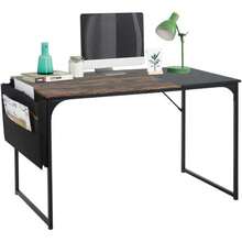 Furniture Escritorio Moderno Escritorio para Computadora Escritorio de Estudio con Bolsa de Almacenamiento Adecuado Escritorio de Oficina Ligero y Resistente Marrón 100 x 48 x 74cm - Marrón (100 x 48 x 74 cm) - Ver 13