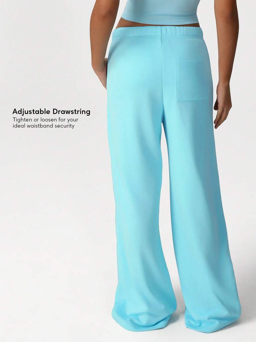 Sodalemon Pantalones deportivos sueltos y casuales para mujer con cordón y bolsillos laterales, ideales para yoga, pilates, entrenamiento y actividades al aire libre
