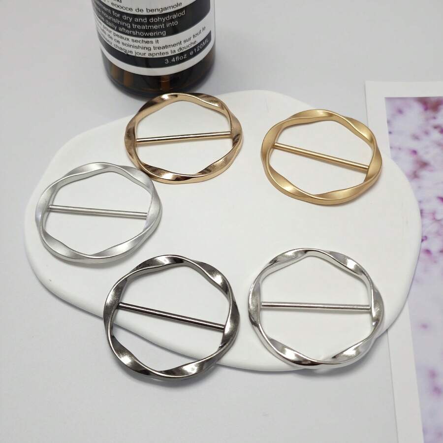 10件/5件/1件旅行必备邮轮必备优雅衬衫紧身器围巾环夹衬衫夹T恤领带环夹女士和滑动T恤扭结夹扣环服装环包裹夹