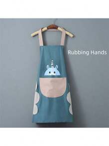 2/1 pieza Delantal impermeable y resistente al aceite de alta calidad para cocinar, delantal de cocina de moda para hombres y mujeres, uniforme de trabajo para adultos