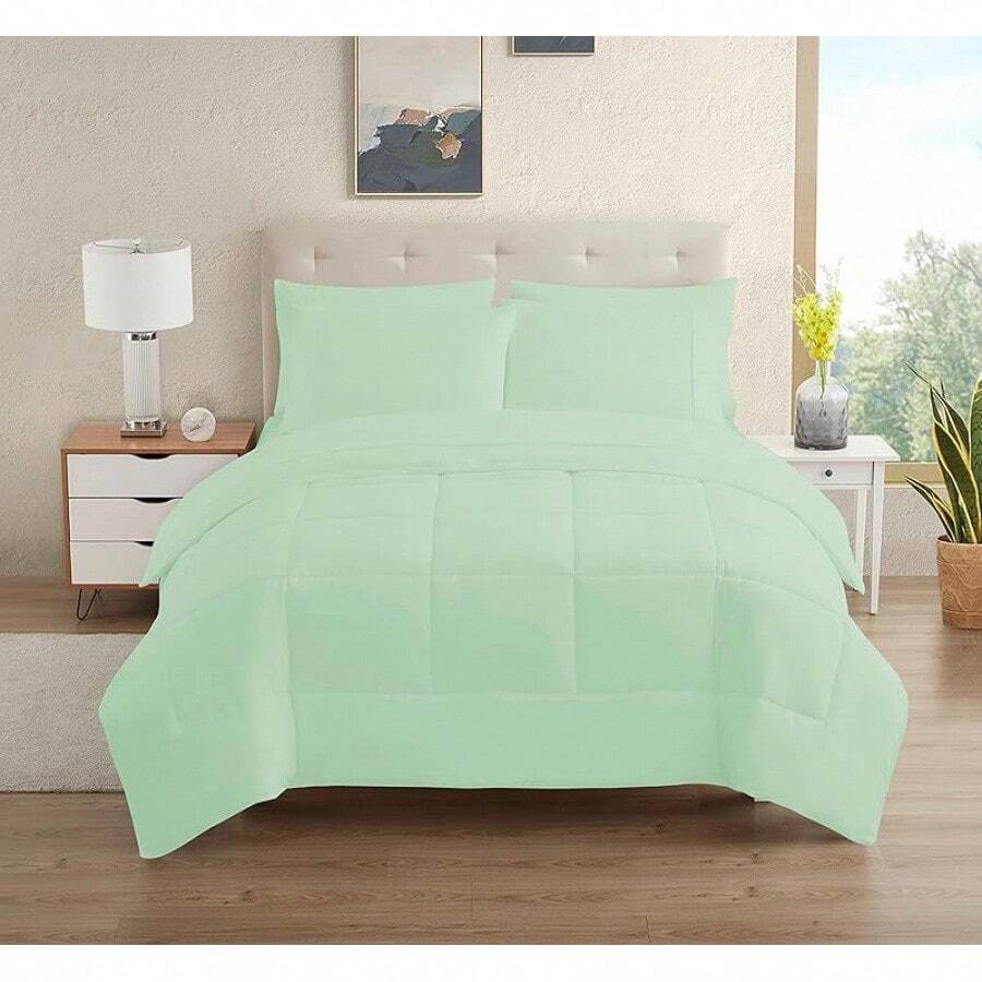 JIANGTAO-Dorm Room Essentials College Bedding Comforter Set 5 Piece Twin XL Size Bed In A Bag For College Students Boys And Girls, Twin XL, Navy Blue - 作為 - 查看 1