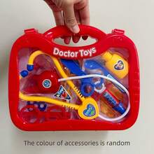 12pcs Children Doctor Roleplay Toy Set, Stimulate Kids' Imagination, Includes Medical Equipment Like Stethoscope, Injection, Suitcase, Suitable For Boys And Girls, Great Gift For Halloween, Christmas - Multicolor - View 19